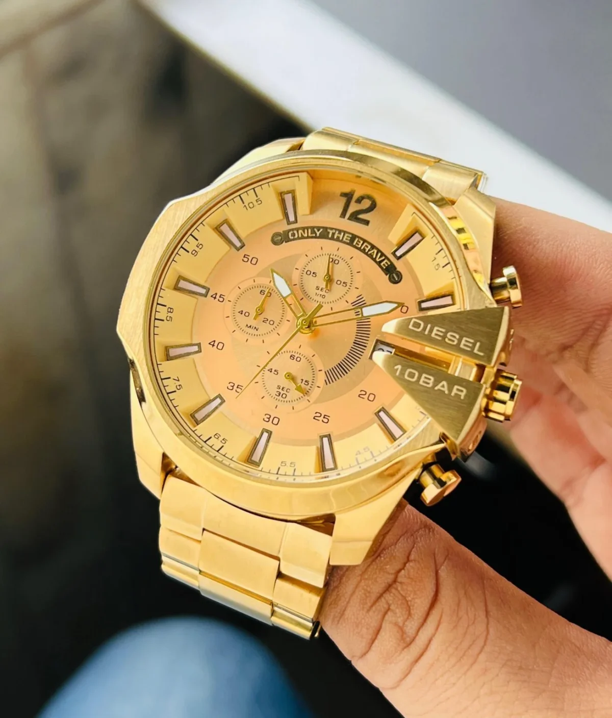 Diesel Watch First Copy Golden Edition